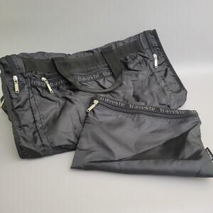 Go Travel Lite Adventurer Travel Duffel Bag Black Travellite Packable